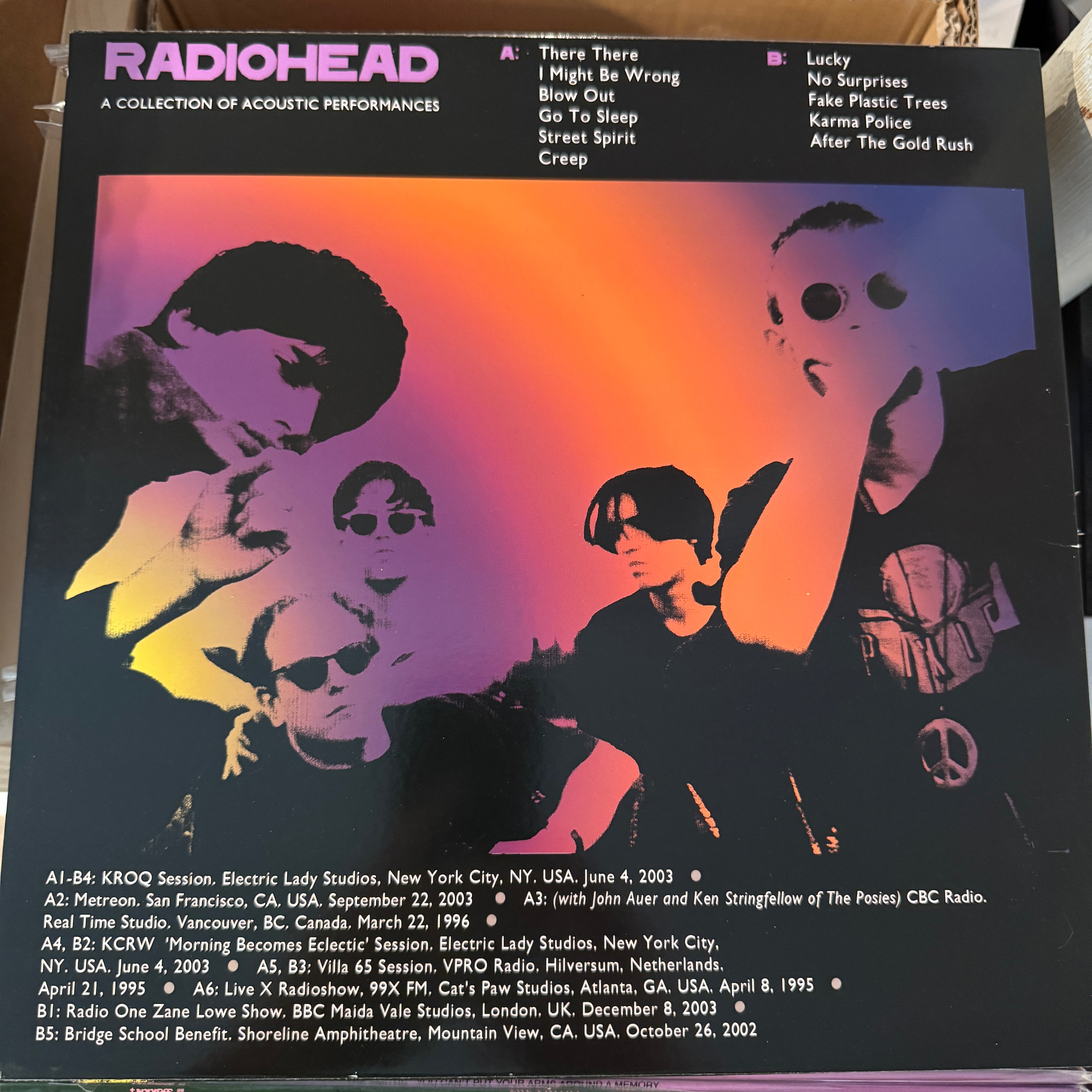 Radiohead unplugged, A collection of acoustic performances, vinyl LP