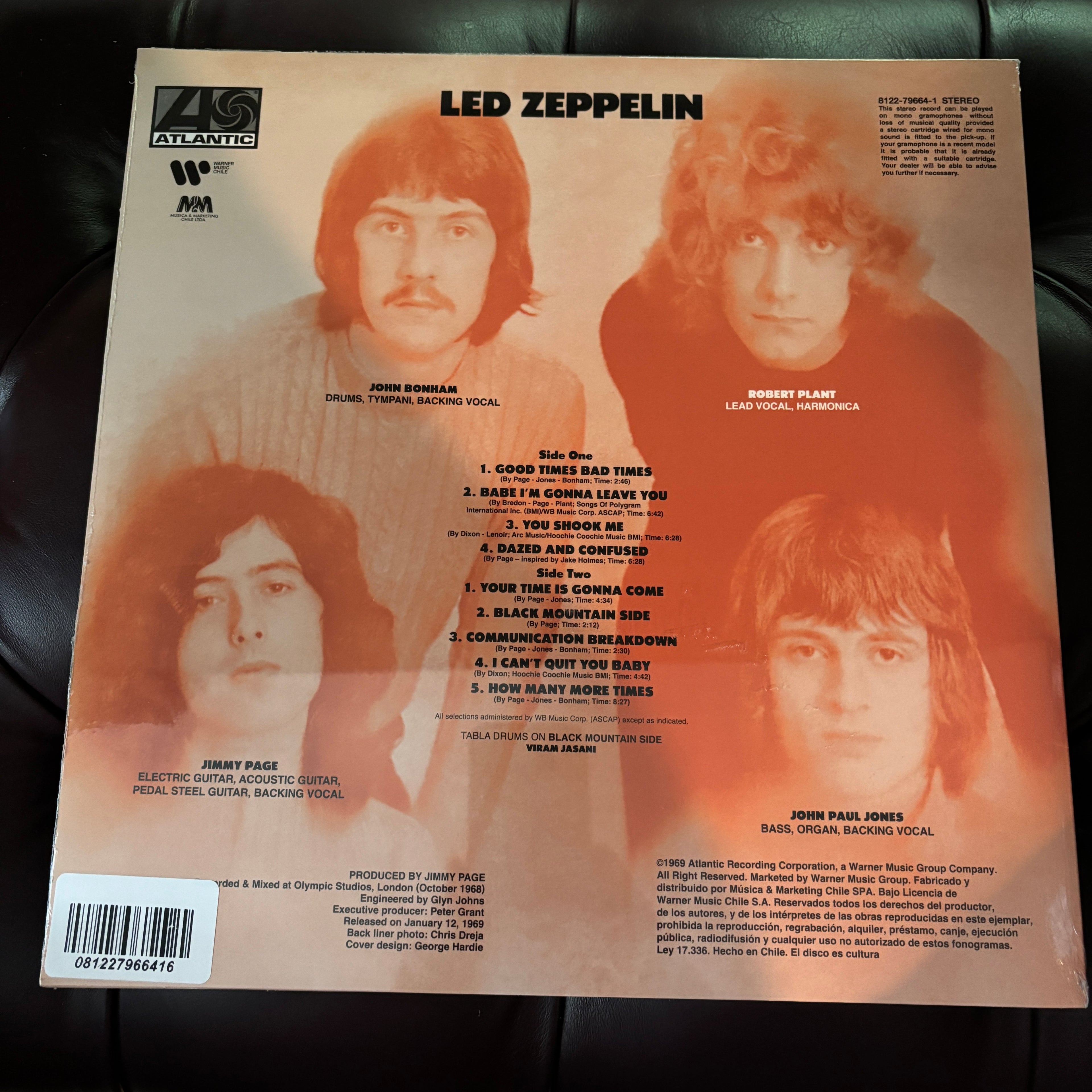 Led Zeppelin SELF TITLED by Led Zeppelin, VINYL LP. NEW AND SEALED