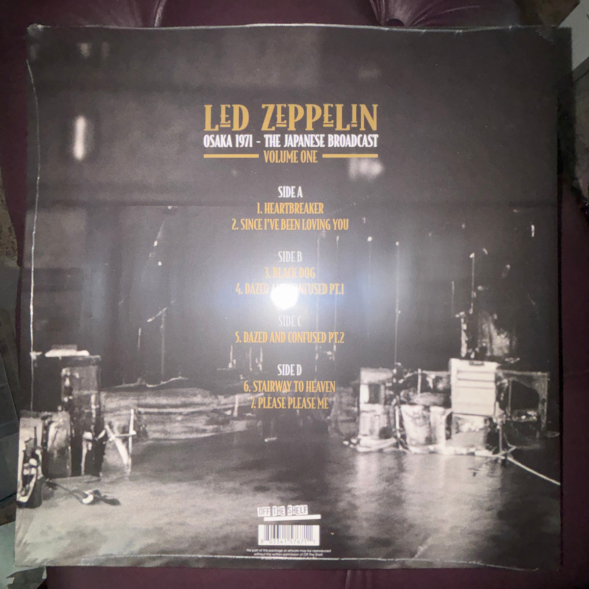 Led Zeppelin - OSAKA 1971, Volume 1: The JAPANESE Broadcast, 2LP GATEFOLD JKT