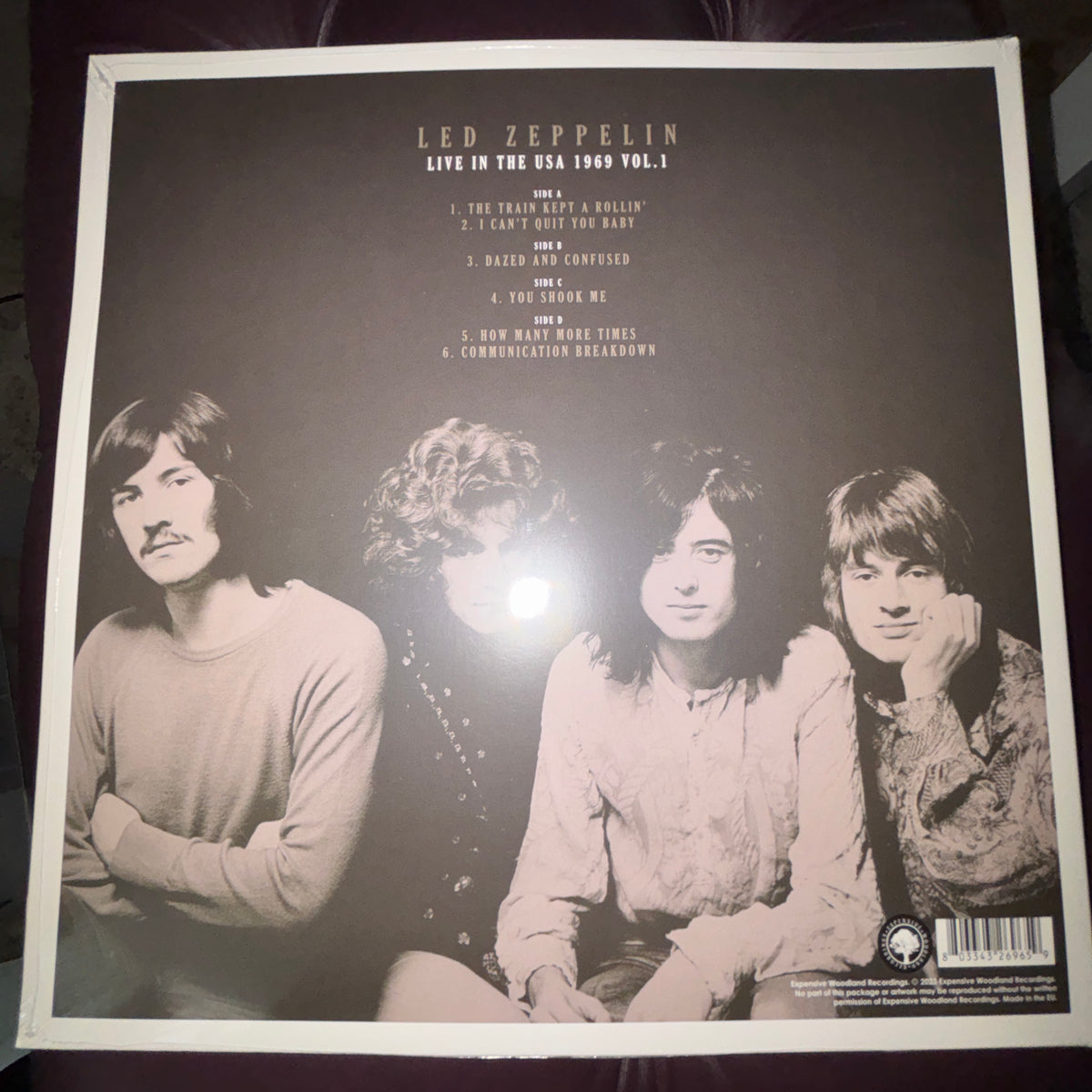 Led Zeppelin: Live In The USA 1969 Volume 1, 2LP Vinyl SET, GATEFOLD JACKET, NEW