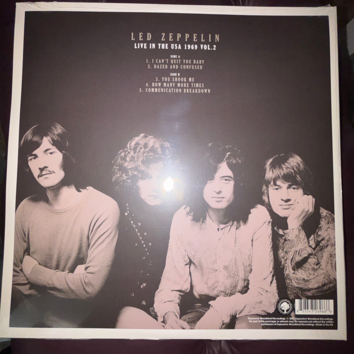 Led Zeppelin: Live In The USA 1969 Volume 2, LP Vinyl, GATEFOLD JACKET, NEW