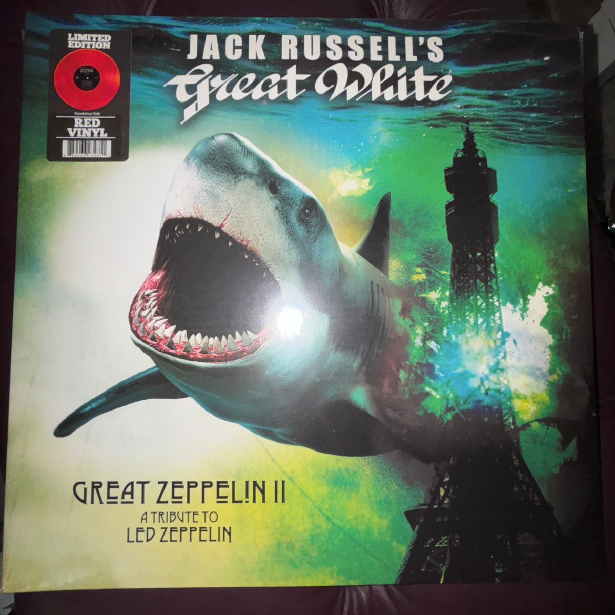 Jack Russell's Great White Great Zeppelin 2, A Tribute To Led Zeppelin RED VINYL
