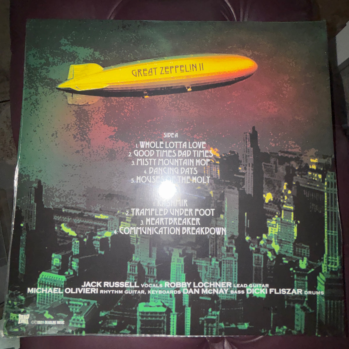 Jack Russell's Great White Great Zeppelin 2, A Tribute To Led Zeppelin RED VINYL