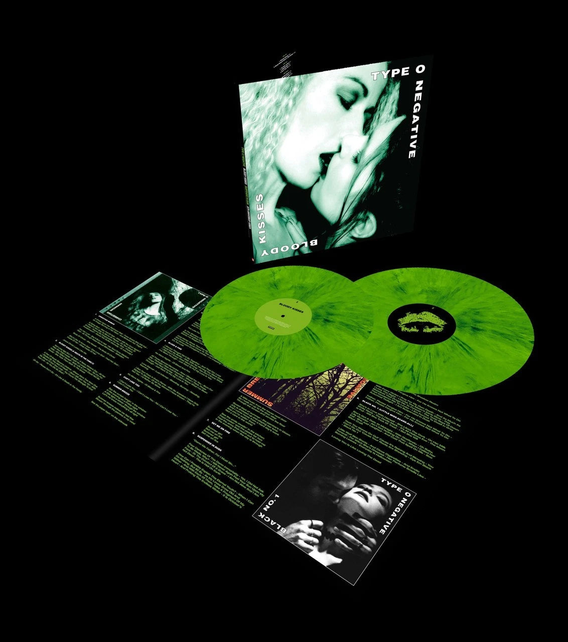 Type O Negative Bloody Kisses Suspended In Dusk 30th ANN GREEN COLORED VINYL 2LP