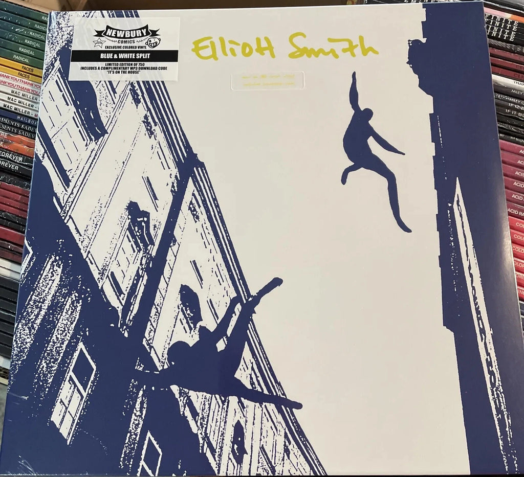 Elliott Smith, Kill Rock Stars, Ltd 180 Gram Blue & White Split Colored Vinyl LP NEWBURY COMICS EXCLUSIVE