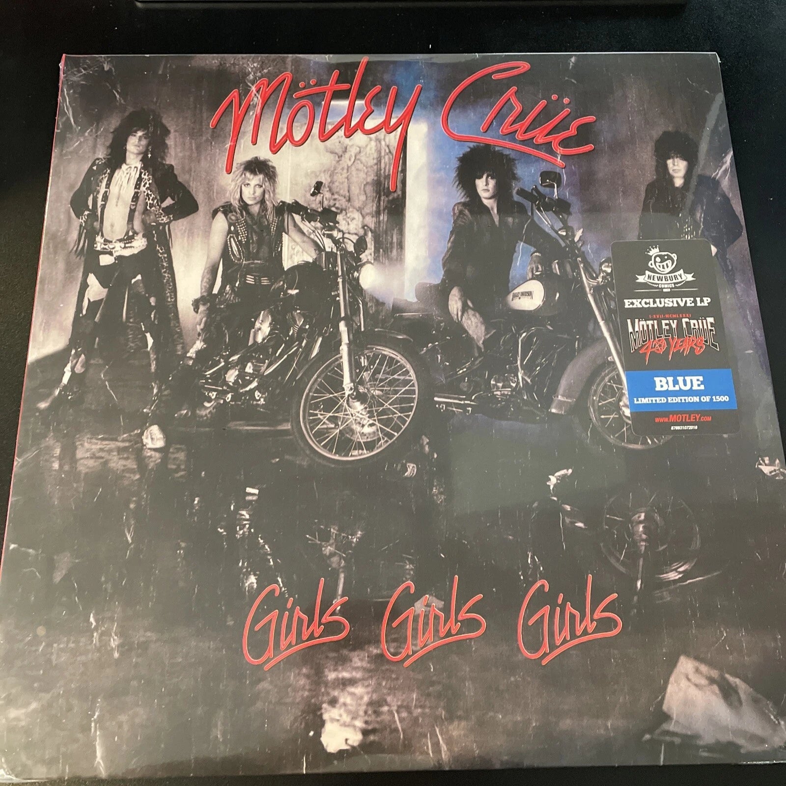 MOTLEY CRUE girls girls girls, BLUE COLORED 180g VINYL LP, NEW LIMITED EDITION