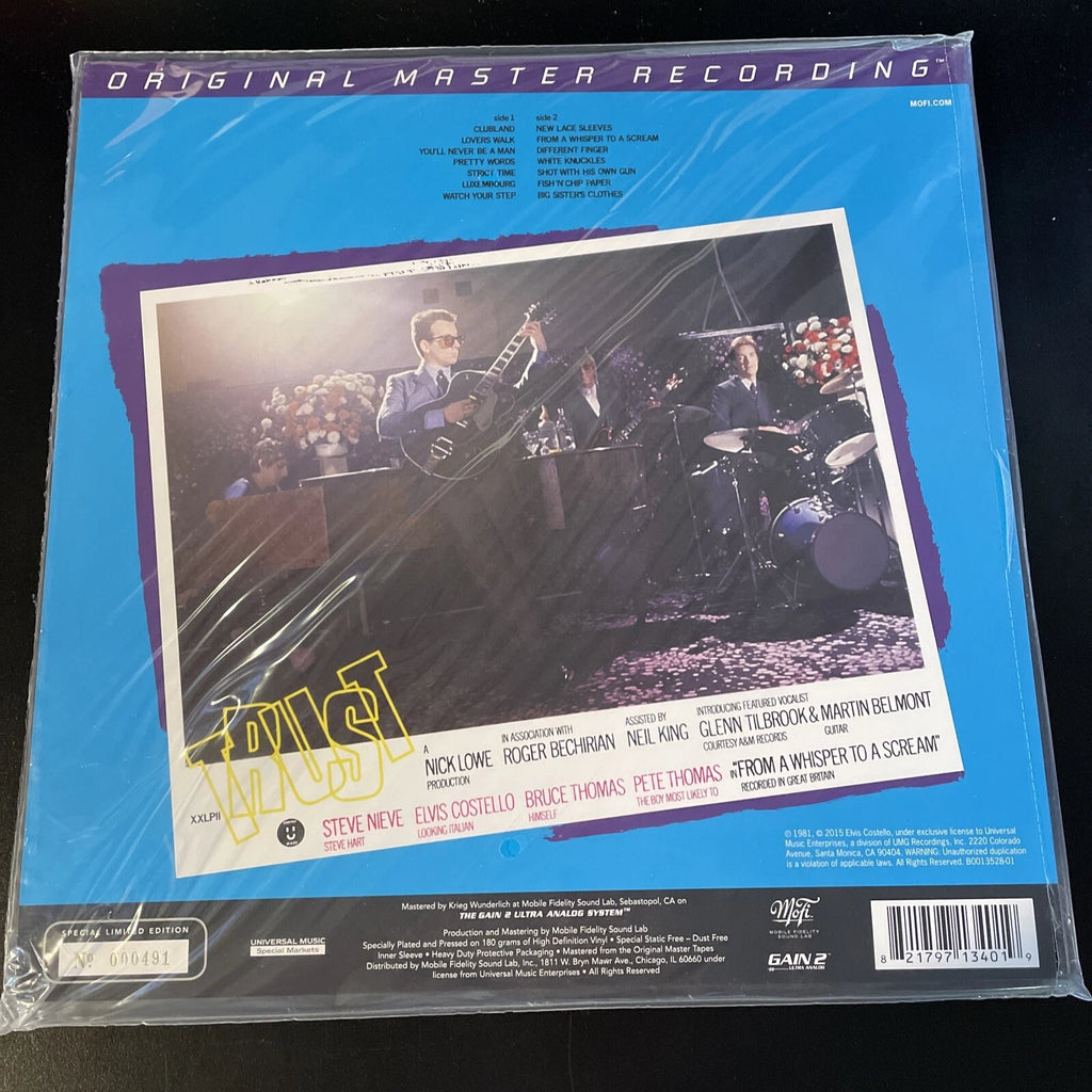 ELVIS COSTELLO Trust MFSL MoFi Mobile Fidelity 180g Vinyl Low Numbered copy #491