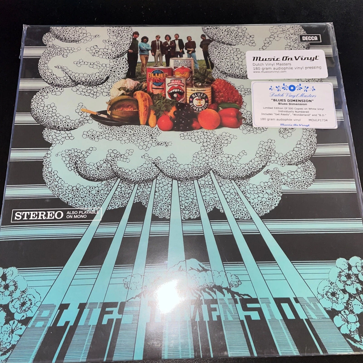 Blues Dimension, SELF TITLED, 180 gram White Colored vinyl, Numbered LTD Ed. NEW