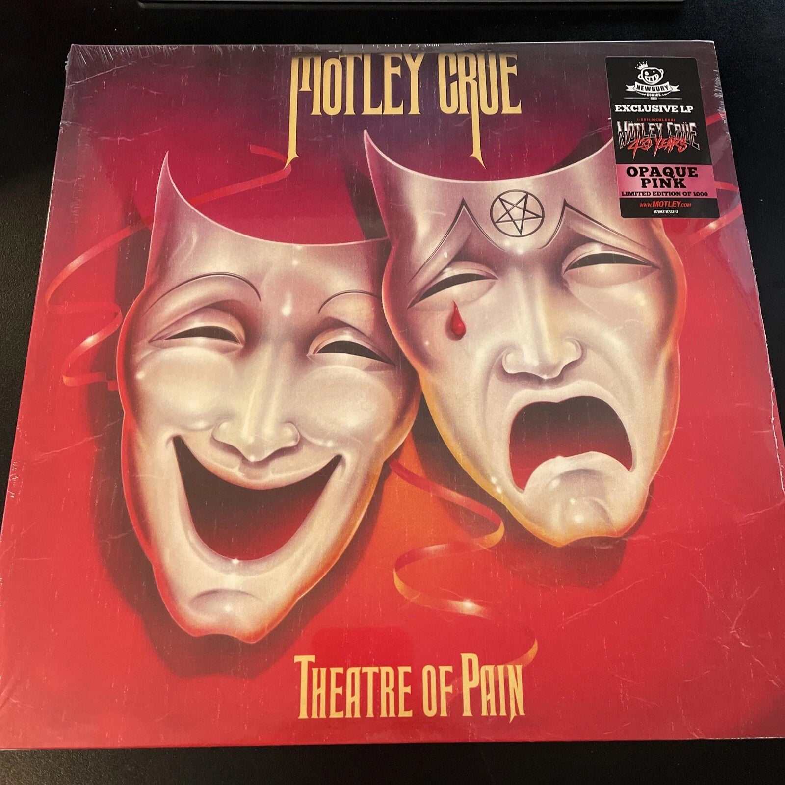 Motley Crue, THEATRE OF PAIN, 180 gram HOT PINK COLORED VINYL LP, NEW LIMITED ED
