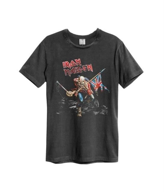 Iron Maiden: 80s Tour, Amplified Charcoal XL DISTRESSED LOOK T SHIRT NEW (Copy)