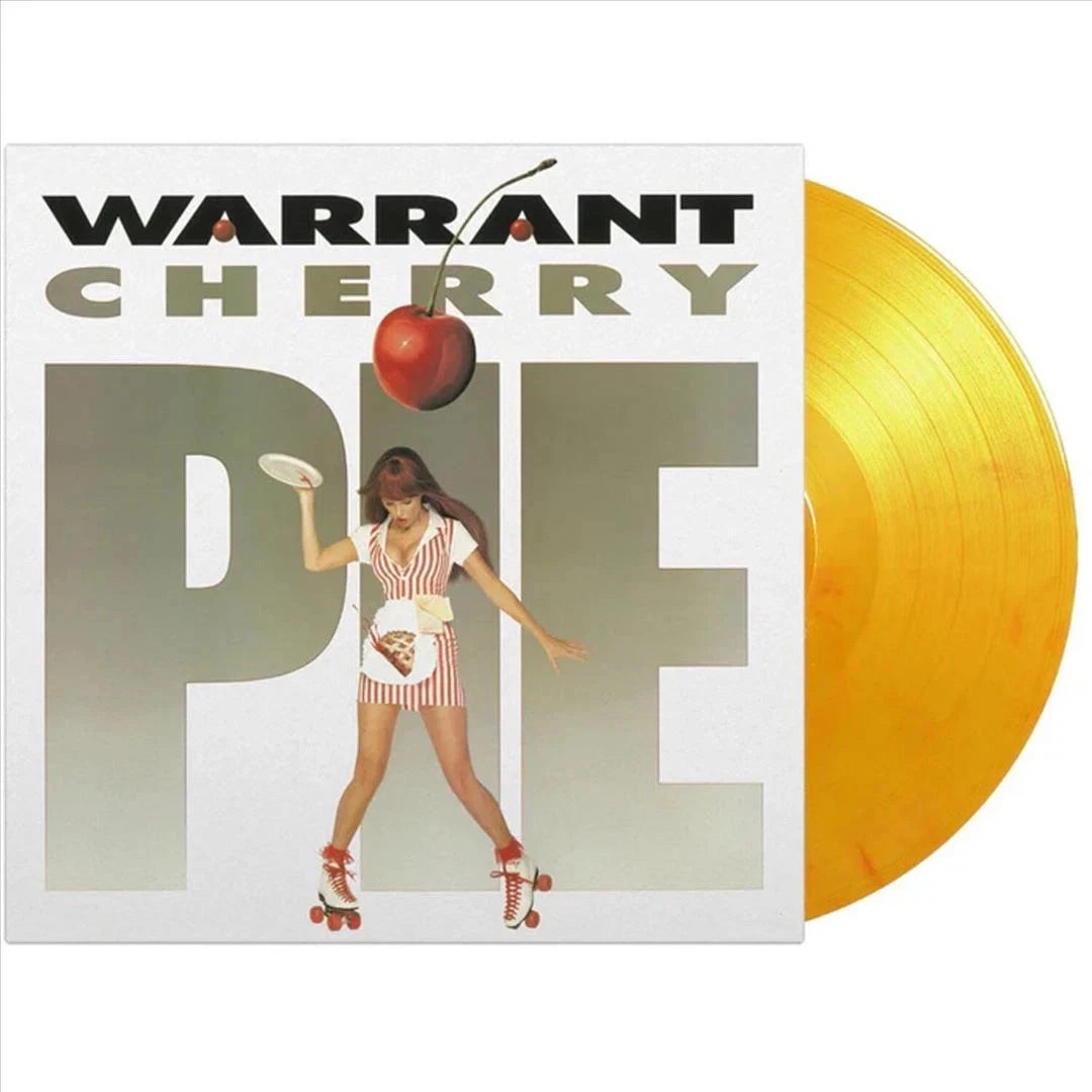 Warrant, Cherry Pie, NUMBERED 180 Gram Yellow Marble Colored Vinyl LP, NEW MOV