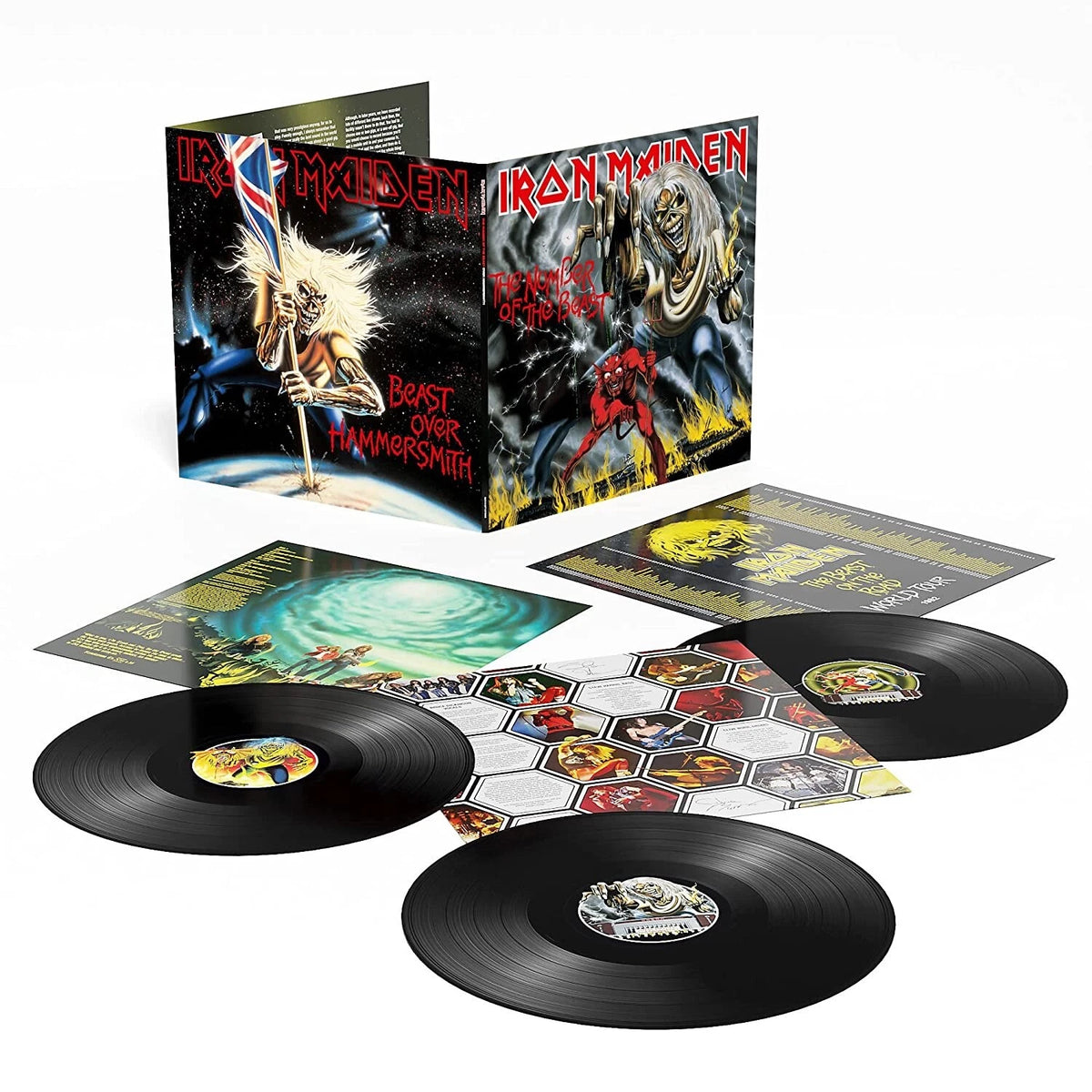 Iron Maiden The Number of the Beast + Beast Over Hammersmith 180g vinyl 3LP