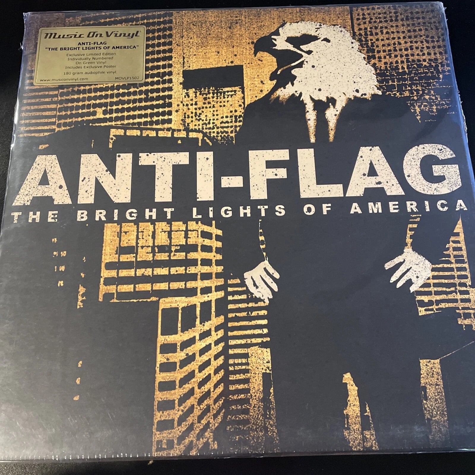 Anti-Flag Bright Lights Of America 180g LTD ED GREEN COLORED VINYL, LOW #’d copy