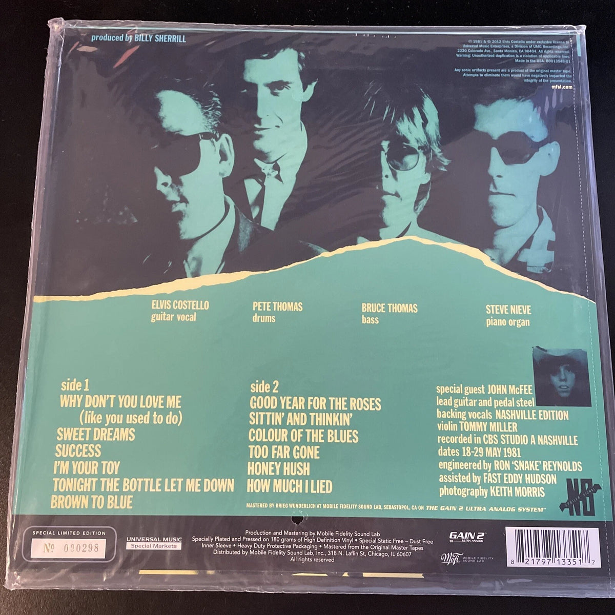 Elvis Costello & Attractions ALMOST BLUE, MOFI MFSL, LOW NUMBERED LTD ED, NEW
