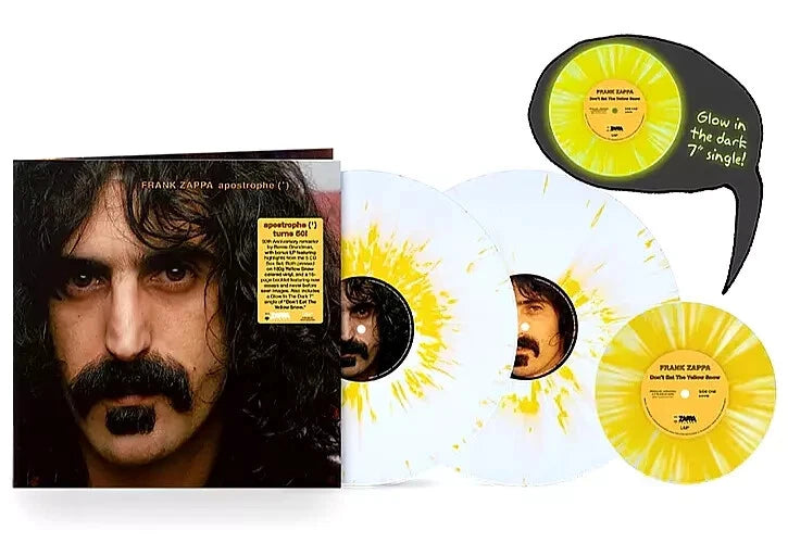 FRANK ZAPPA APOSTROPHE 50th Anniversary 2LP Splatter COLOR Vinyl BONUS 7” NEW