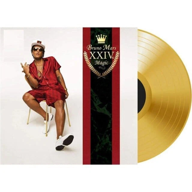 Bruno Mars, 24K Magic, 180 gram Gold Colored Vinyl, Import Records & LPs New OOP