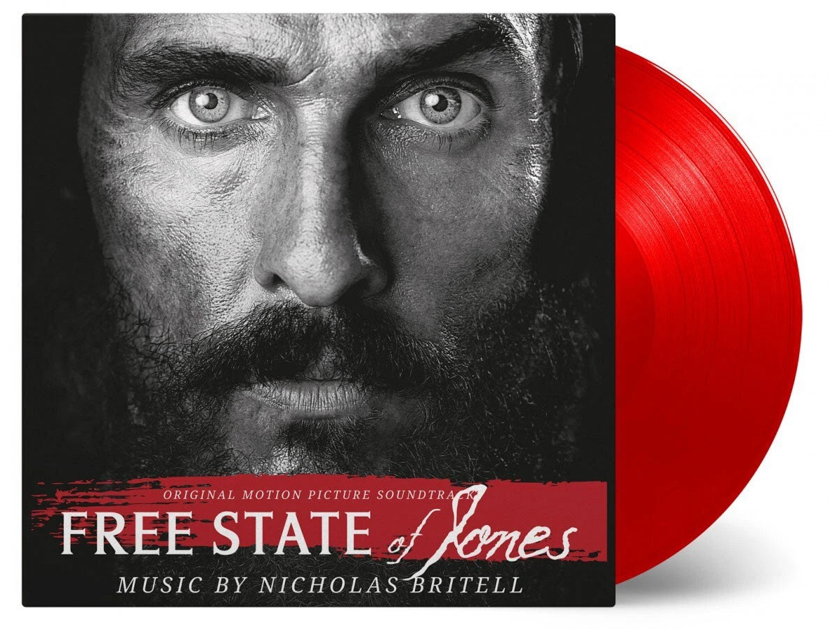 FREE STATE OF JONES, MOTION PICTURE S/T, LOW #'D COPY #0053, 180G RED VINYL, NEW