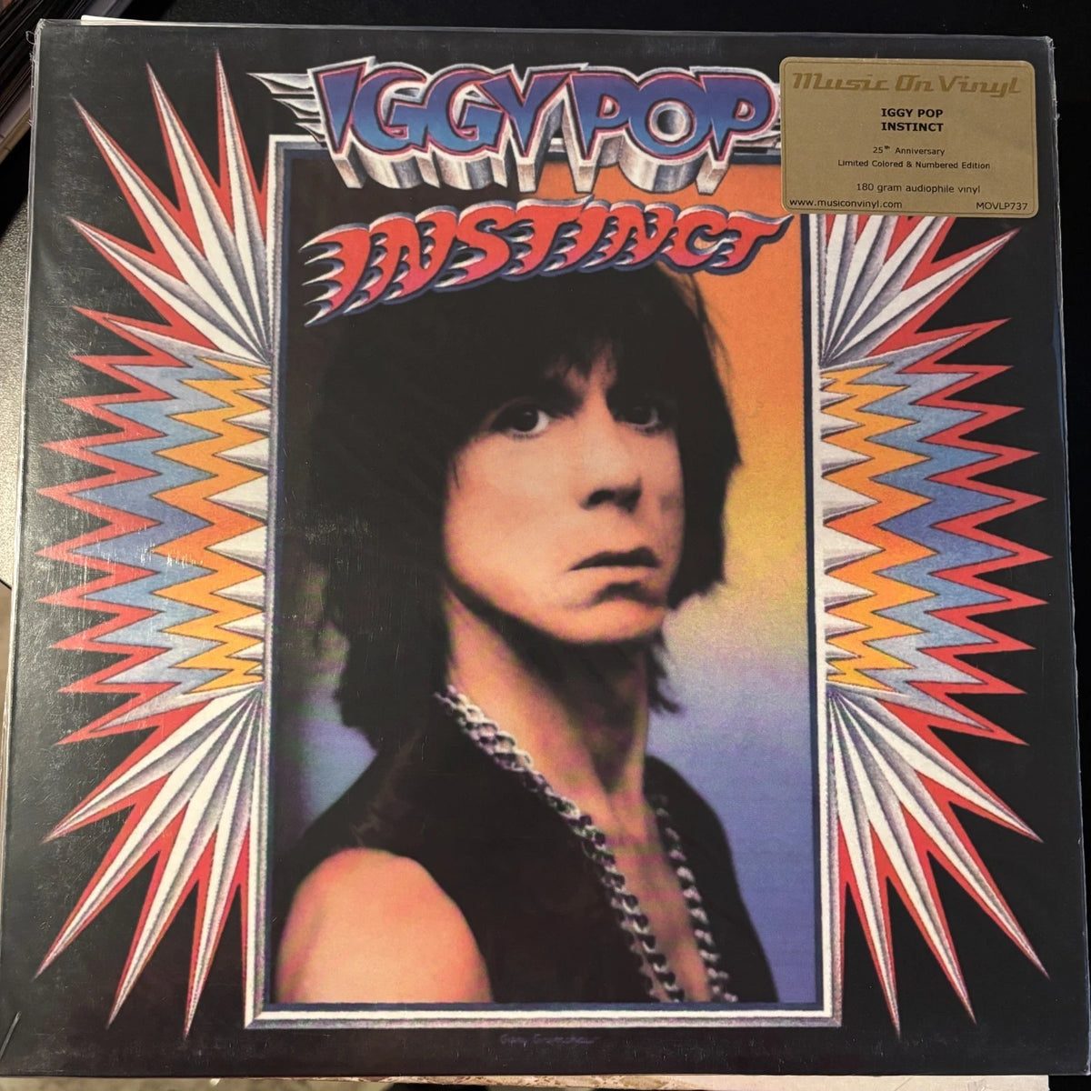 IGGY POP, INSTINCT, 180 GRAM COLORED VINYL NUMBERED #000525 LTD ED 25TH ANN. NEW