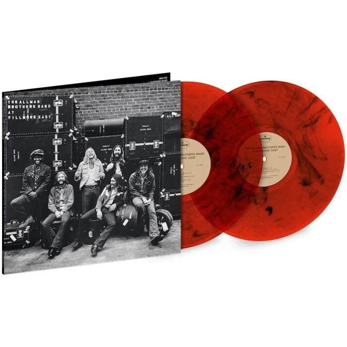 ALLMAN BROTHERS BAND, AT FILLMORE EAST RED SPLATTER Colored VINYL 2LP, Gatefold