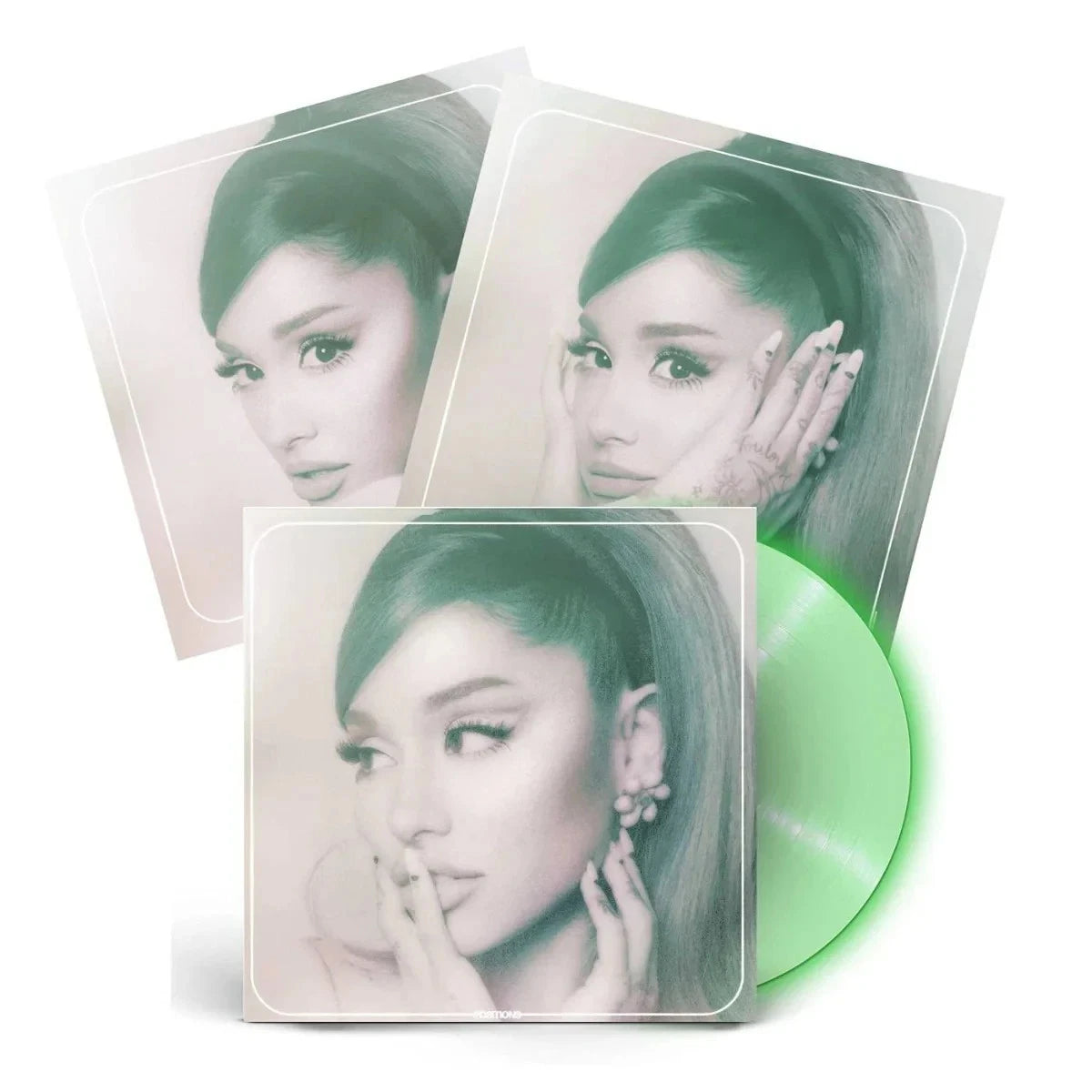 ARIANA GRANDE, POSITIONS LIMITED ED. GLOW-IN-THE-DARK COLORED VINYL LP, NEW