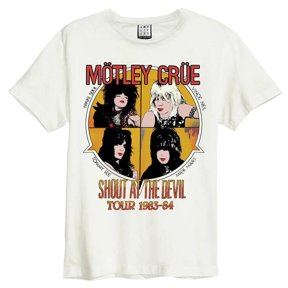 Share MOTLEY CRUE Shout At The DEVIL TOUR, Amplified Charcoal 2XL DISTRESSED T SHIRT, NEW