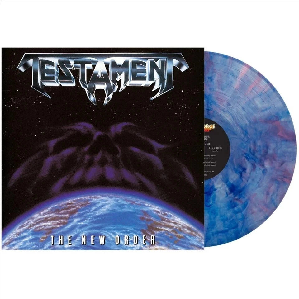 TESTAMENT,  NEW ORDER, BLUE & PINK SWIRL VINYL, NEW & SEALED