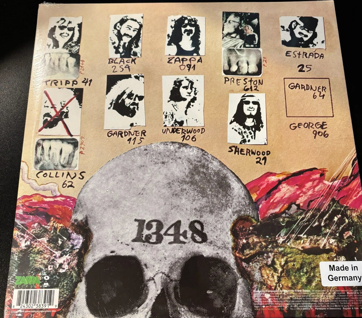 FRANK ZAPPA, UNCLE MEAT, 2LP VINYL GATEFOLD JACKET, PRESSED IN GERMANY, NEW