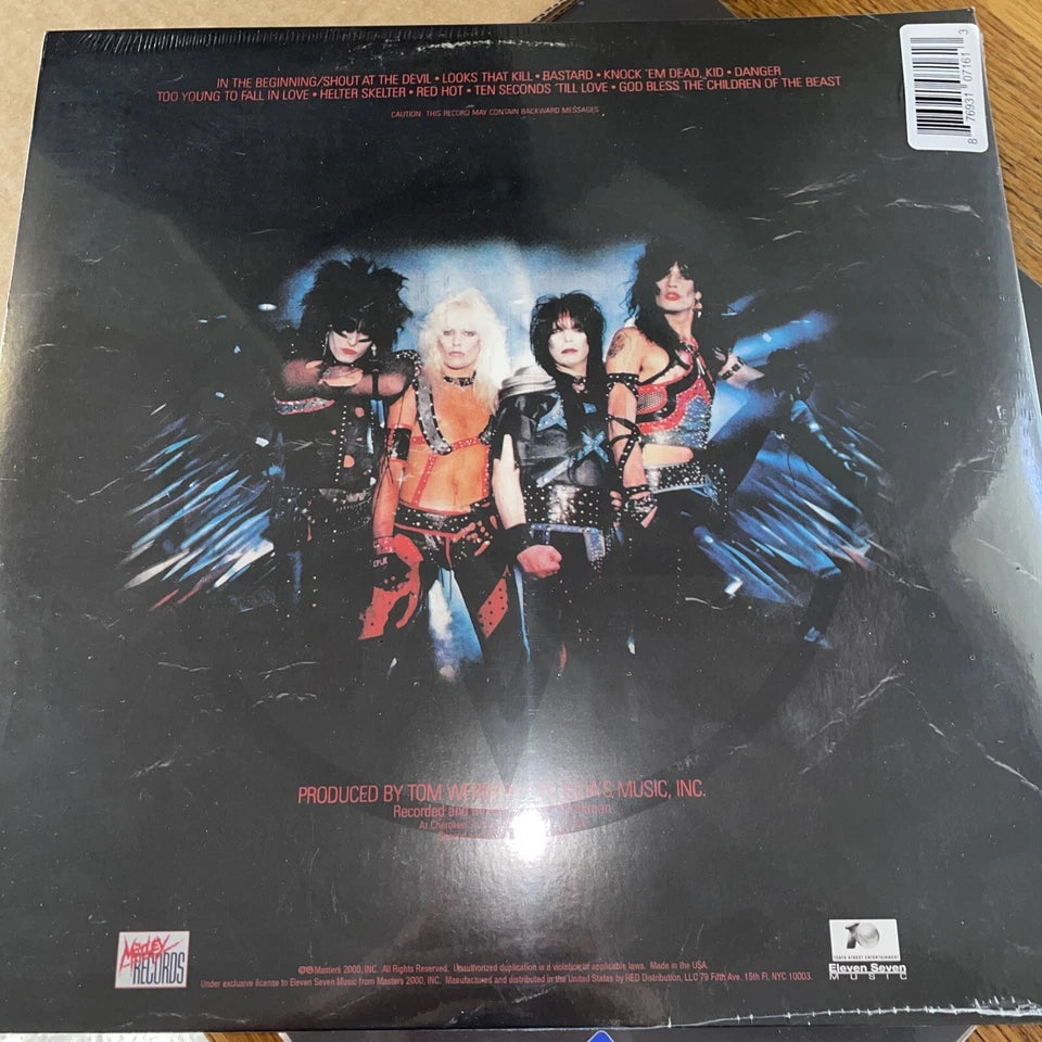 MOTLEY CRUE, Shout At The Devil, 180g BLACK & CLEAR Colored VINYL LIMITED Ed New