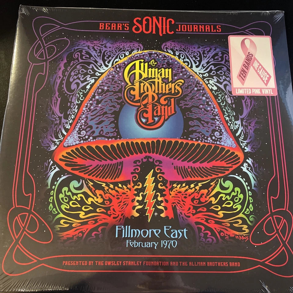 Allman Brothers Band FILLMORE EAST FEB. 1970, ltd ed Pink colored vinyl 2LP New