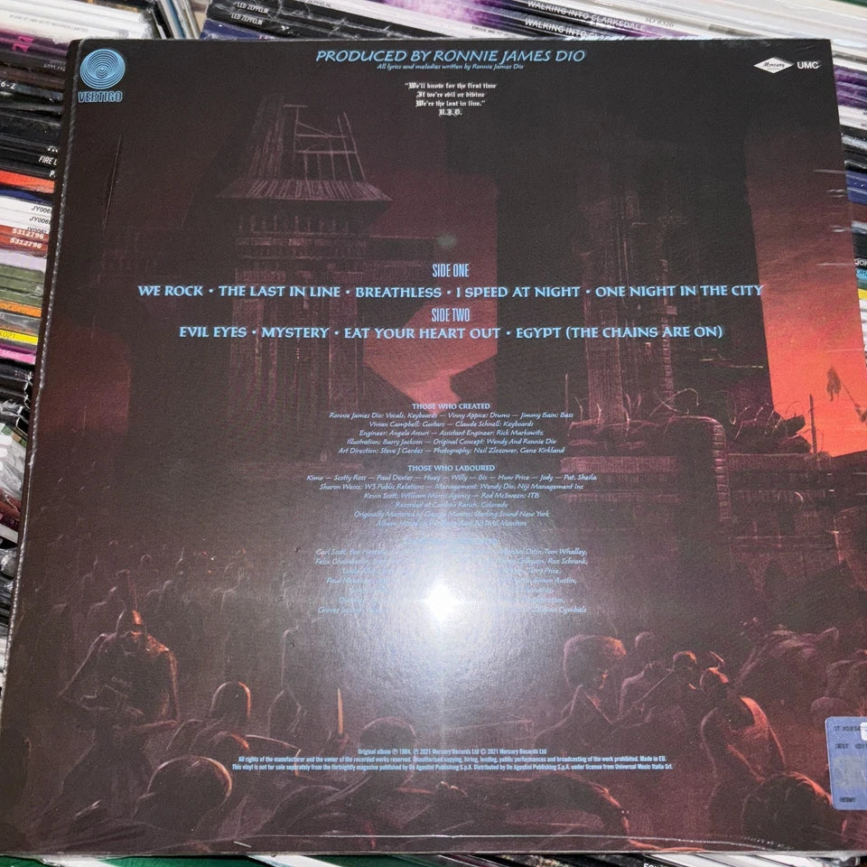 DIO, THE LAST IN LINE, 180 GRAM VINYL LP, BLACK SABBATH RAINBOW, NEW & SEALED