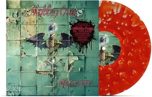 Motley Crue Dr Feelgood, 35th Anniversary TRANSPARENT RED COLORED 180 GRAM VINYL