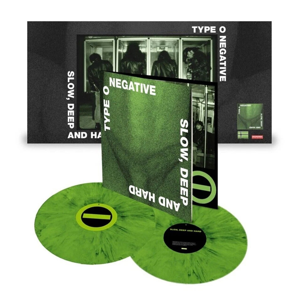 Type O Negative, Slow Deep And Hard 180G Green SPLATTER VINYL 2LP 30th Deluxe Ed
