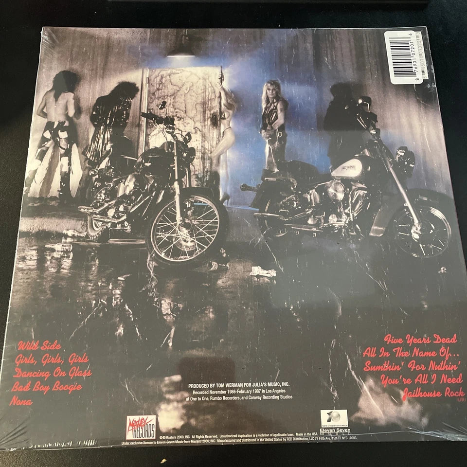 MOTLEY CRUE girls girls girls, BLUE COLORED 180g VINYL LP, NEW LIMITED EDITION