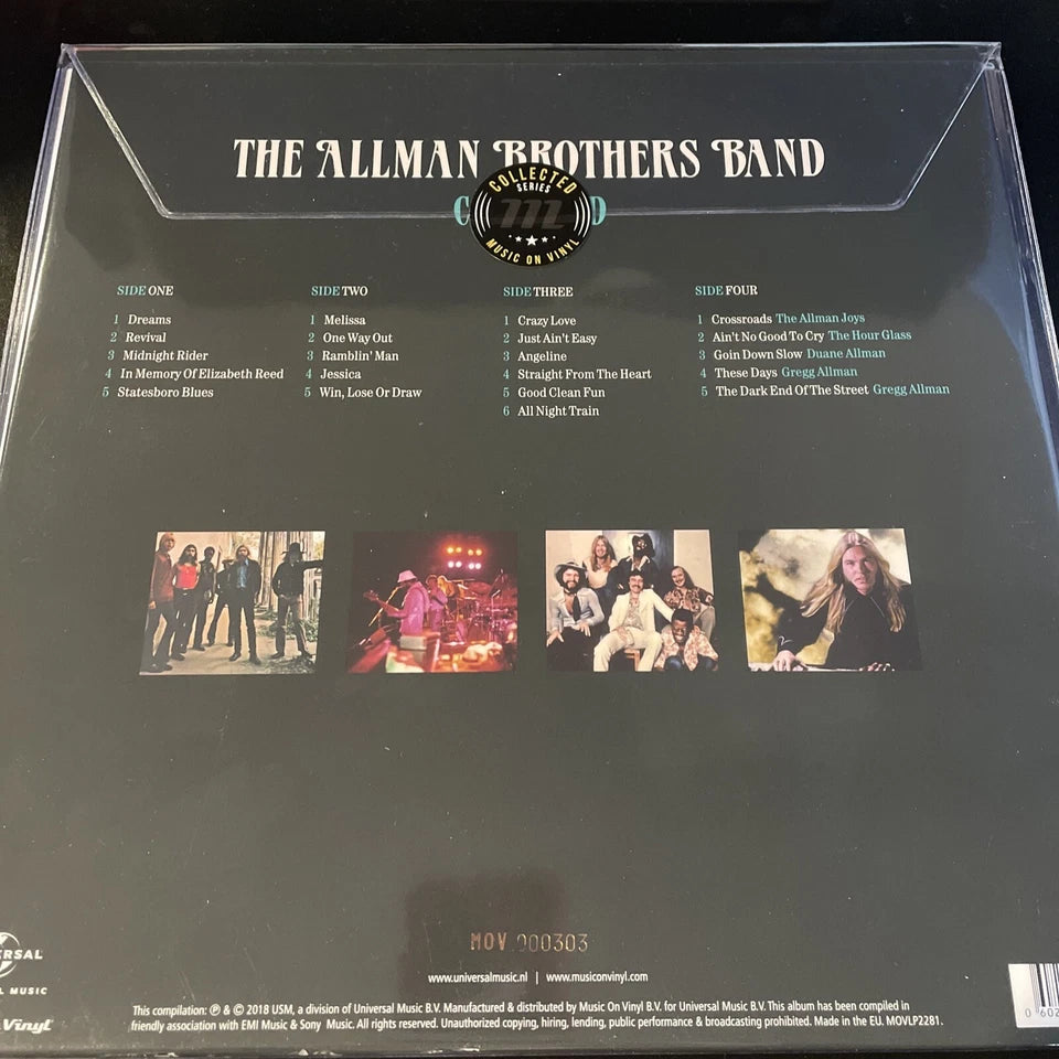Allman Brothers Band, Collected, Low #’d Copy #303 GREEN COLORED vinyl 2LP New