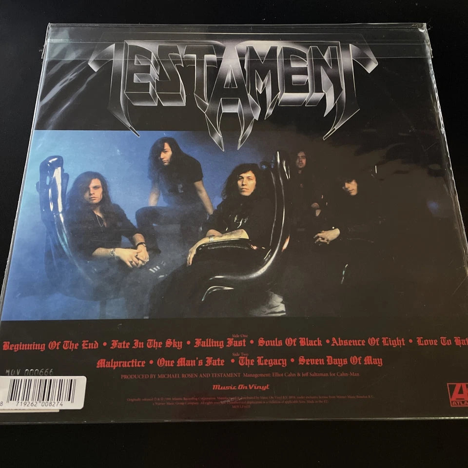 Testament Souls Of Black, Red Colored Vinyl LP Limited Edition #’d Copy #666 New