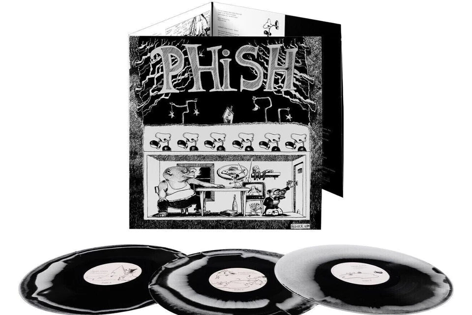 Phish, Junta, 180 GRAM Fluffhead Black White Swirly Colored Vinyl 3LP New SEALED