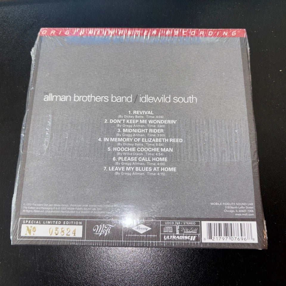 Allman Brothers Band, Idlewood South MFSL 24KT GOLD CD MOFI Ultradisc II, NEW