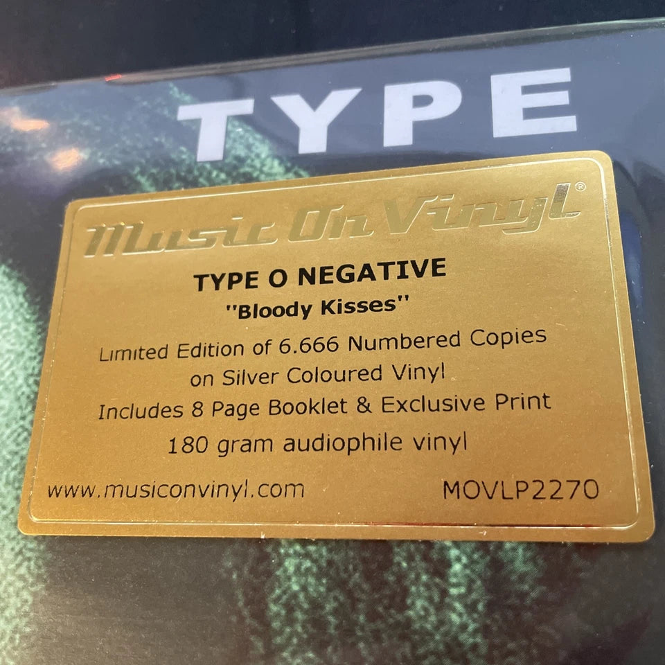 Type o Negative, Bloody Kisses Numbered Limited Ed 180g Silver Colored Vinyl 2LP