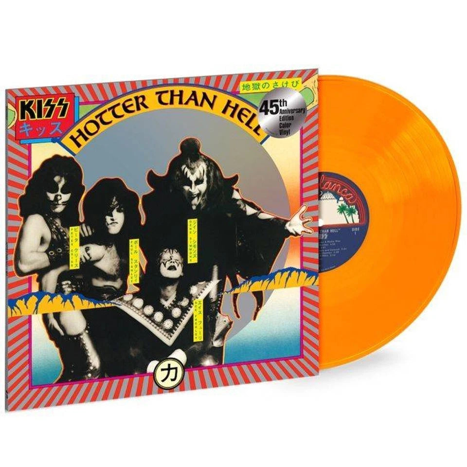 KISS, Hotter Than Hell, 45th Anniversary 180 Gram Orange Colored Vinyl SEALED